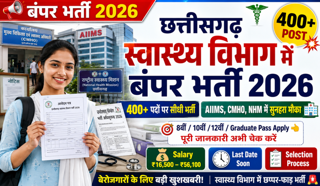 CG Health Department Vacancy 2026